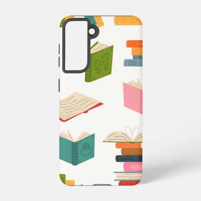 Book pattern samsung galaxy s21 case (Back)