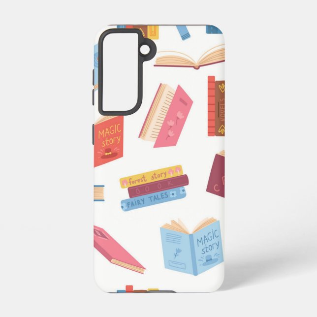 Book pattern samsung galaxy s21 case (Back)