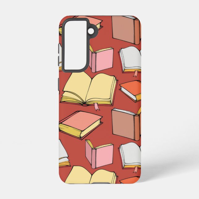 Book pattern samsung galaxy s21 case (Back)