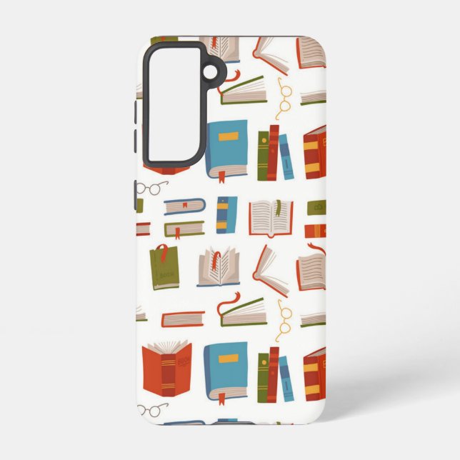 Book pattern samsung galaxy s21 case (Back)