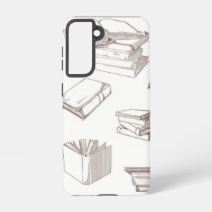 Book pattern samsung galaxy case