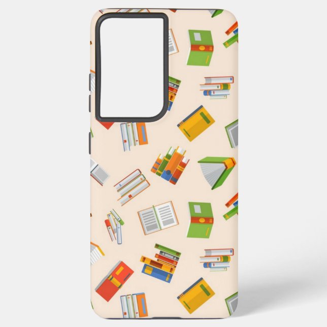 Book pattern samsung galaxy s21 ultra case (Back)