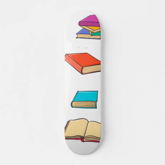 Book pattern skateboard (Front)