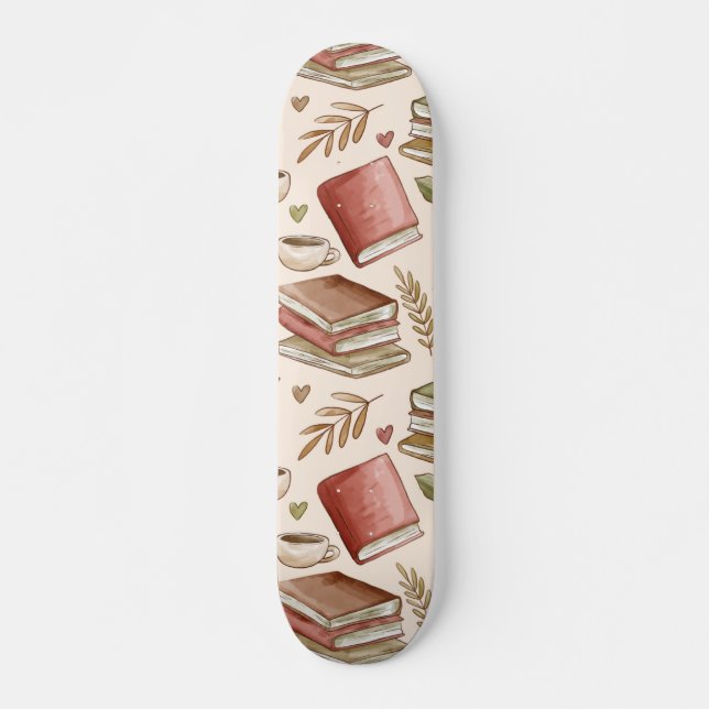 Book pattern skateboard (Front)