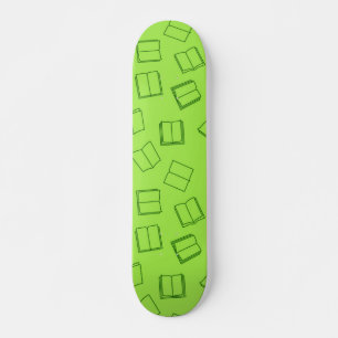 Book pattern skateboard
