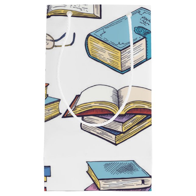 Book pattern small gift bag (Front)