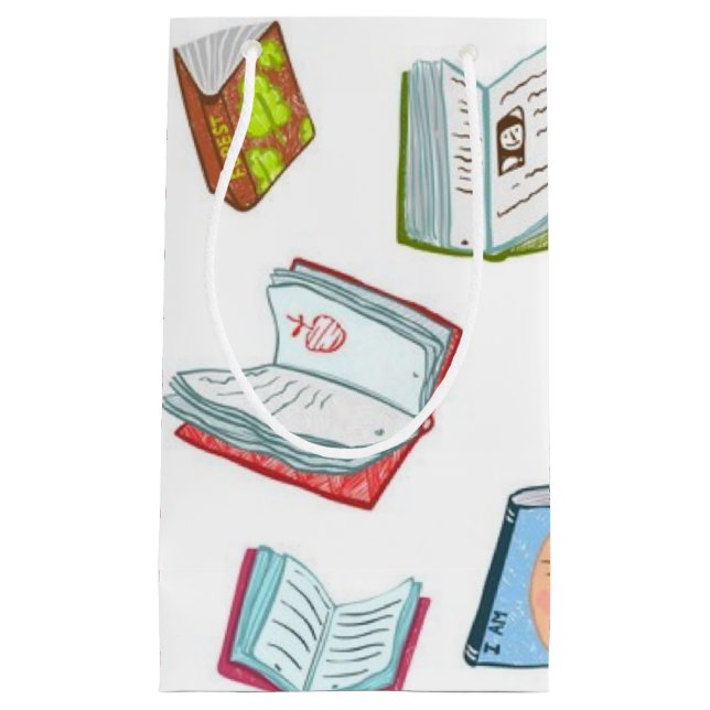 Book pattern small gift bag (Front)
