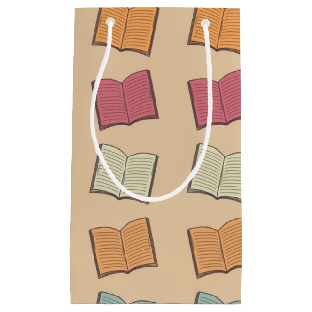 Book pattern small gift bag (Front)