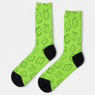 Book pattern socks