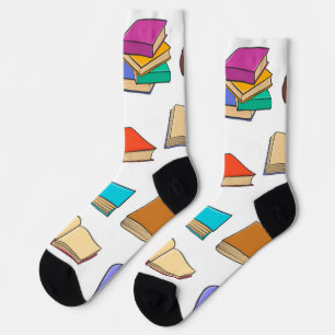 Book pattern socks