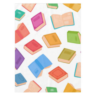 Book pattern tablecloth