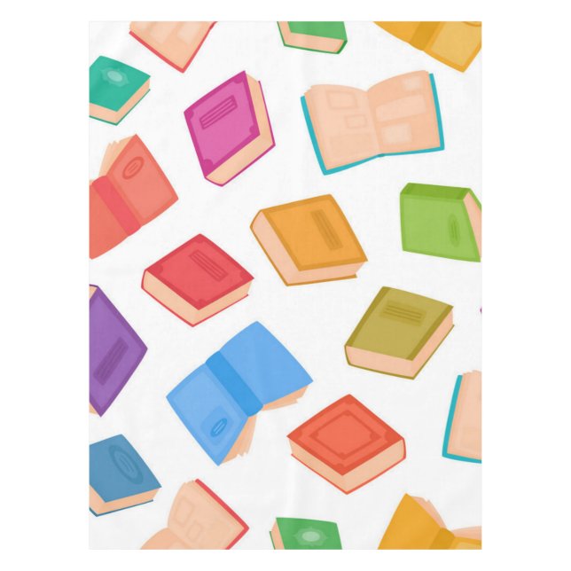 Book pattern tablecloth (Front)