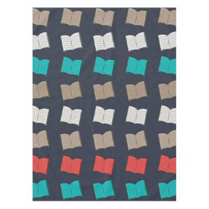 Book pattern tablecloth