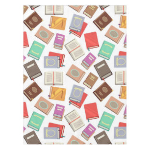 Book pattern tablecloth