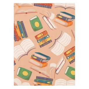 Book pattern tablecloth