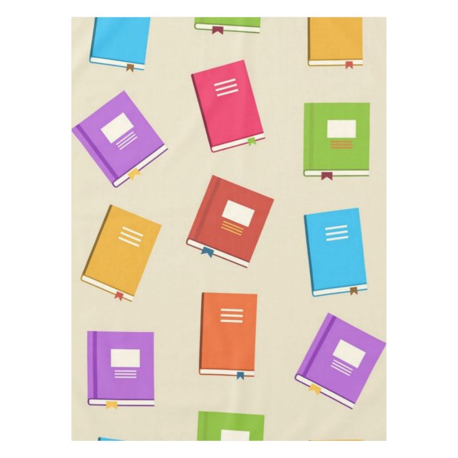 Book pattern tablecloth (Front)