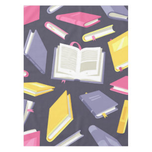 Book pattern tablecloth