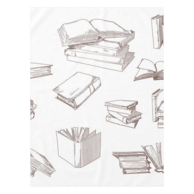 Book pattern tablecloth (Front)