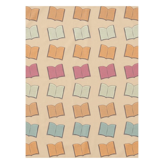 Book pattern tablecloth (Front)
