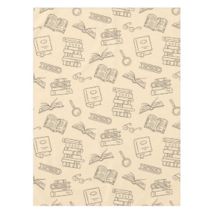 Book pattern tablecloth