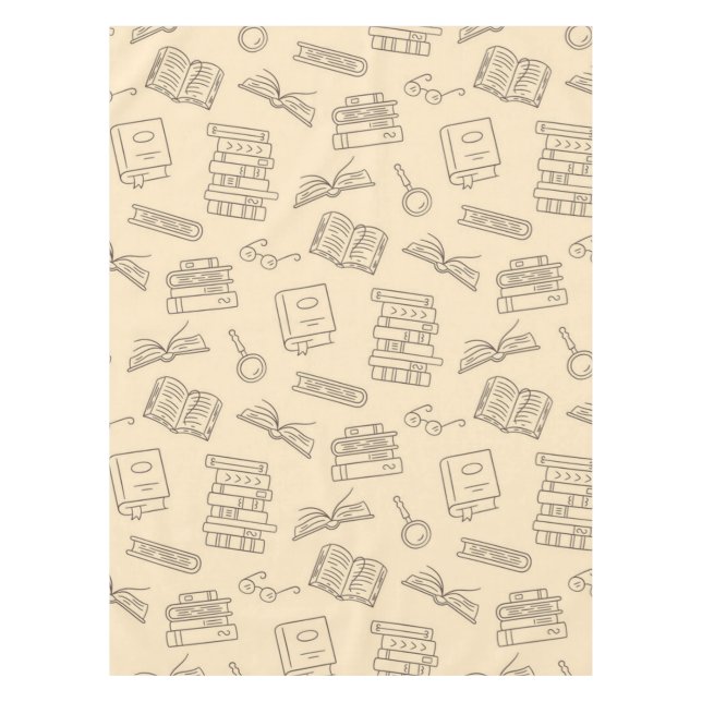 Book pattern tablecloth (Front)