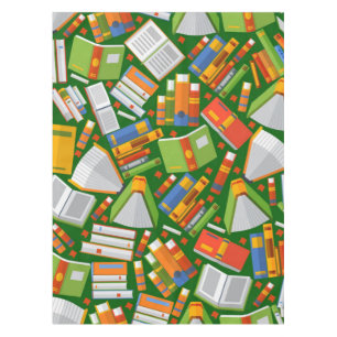 Book pattern tablecloth