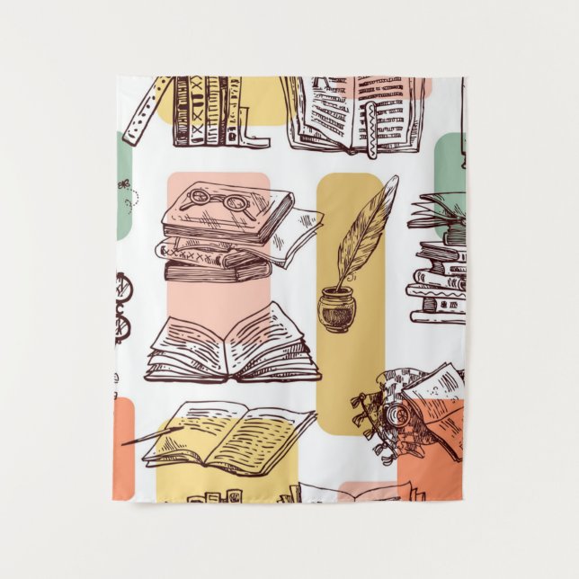Book pattern tapestry (Front)