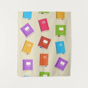 Book pattern tapestry