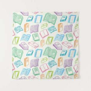 Book pattern tapestry