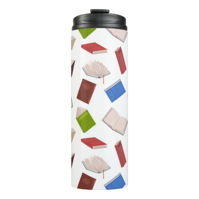 Book pattern thermal tumbler (Front)