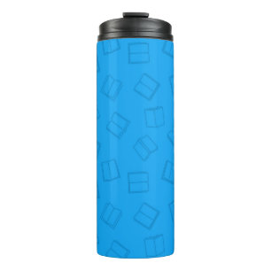 Book pattern thermal tumbler