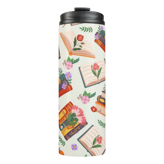 Book pattern thermal tumbler (Front)