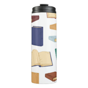 Book pattern thermal tumbler