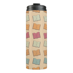 Book pattern thermal tumbler