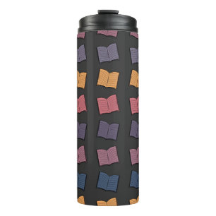 Book pattern thermal tumbler