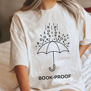 Book Proof Umbrella Reading Design Tri-Blend Shirt