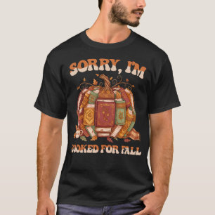 Book Pumpkin Autumn Fall Reading Teacher Books Lov T-Shirt