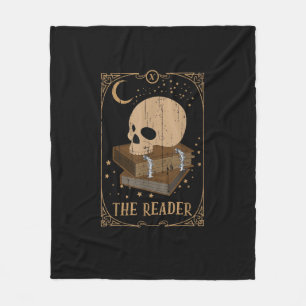 Book Reader Card Pagan Goblincore Goth Occult Book Fleece Blanket