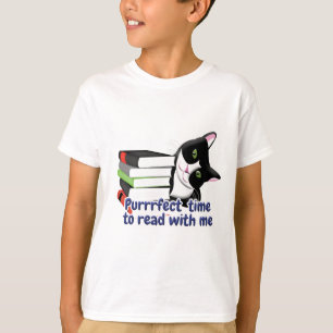Book Reader Cat T-Shirt