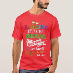Book Reader Reading Literature Library Month T-Shirt