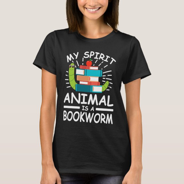 book reading bookworm library books librarian  1 T-Shirt (Front)