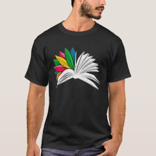 Book  reading enthusiasts book flower Book Love T-Shirt