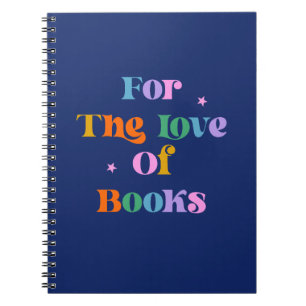 Book reading gift colourful blue font modern