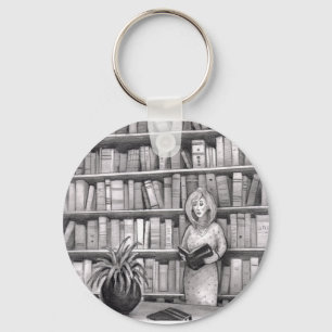 Book Reading Keychain