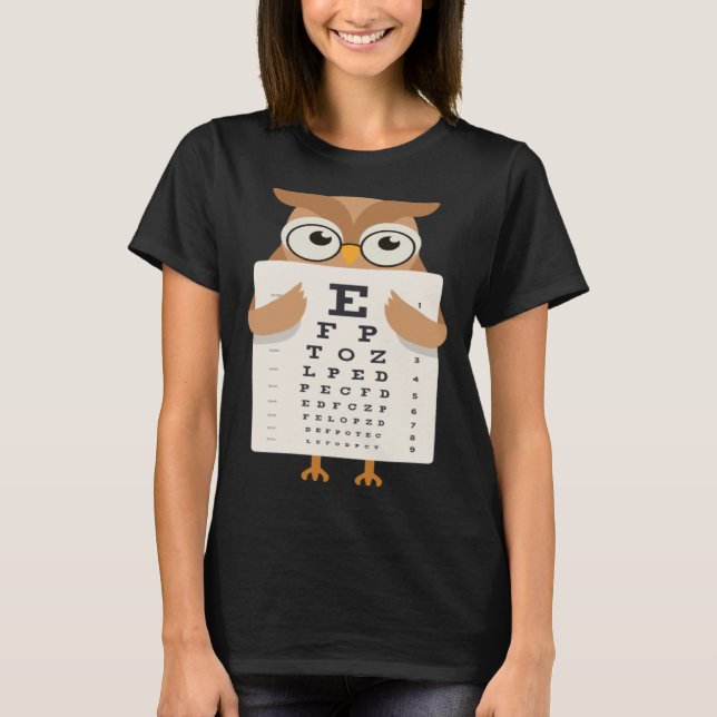 Book Reading Owl Bird Wisdom Smart T-Shirt (Front)