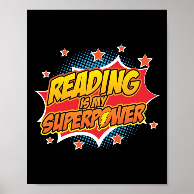 Book Reading Reading Is My Superpower Poster (Front)