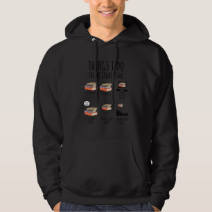 Book Reading Reviewing Books Free Time Bookworm Bo Hoodie
