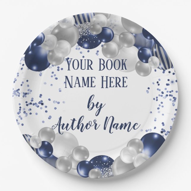 Book Release Launch Signing Party Paper Plate (Front)