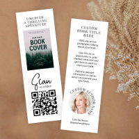 Book Release Promo Author Photo Mini Bookmark Card