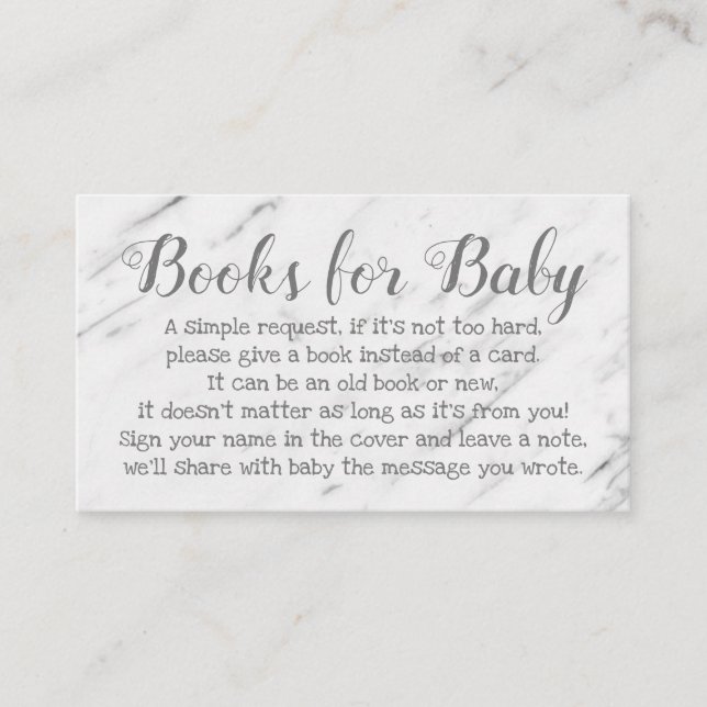Book Request for Baby Shower Cute Poem Invitation (Front)